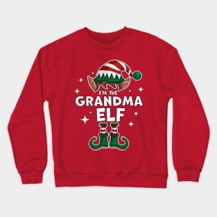 I'm the Grandma Elf - Funny Christmas Matching Family Group Crewneck Sweatshirt
